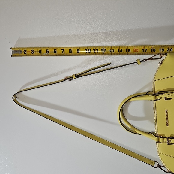 Michael Kors Yellow Satchel with Silver Hardware - Picture 4 of 12